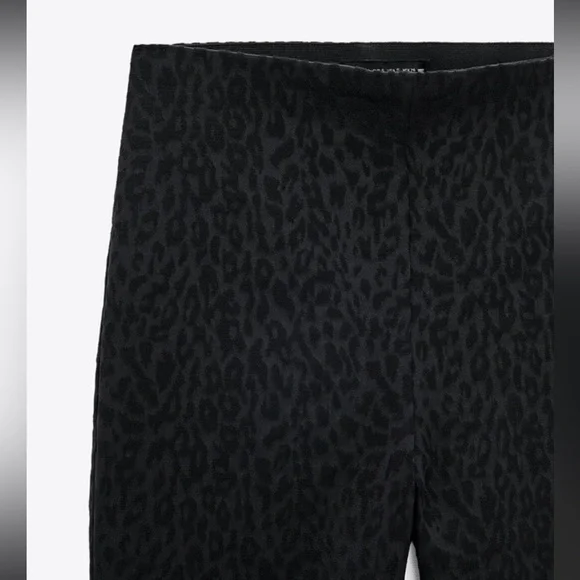 Zara pants mini flare leopard cheetah printed crop pants - Picture 3 of 7